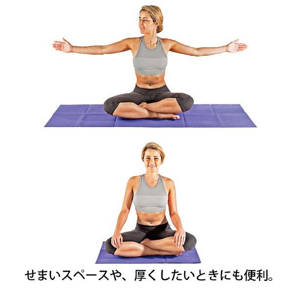 LAVIE ヨガマット スーパーグリップ たためるヨガマット 4mm(パープル/173×61×4mm) 3B-3172 | LaVie | 04