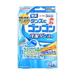 大日本除虫菊 ゴンゴン 洋服ダンス用N 無臭タイプ 4個 | 