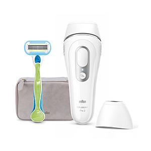 ブラウン PL-3138 光美容器（コンパクトヘッド1個付きモデル） シルクエキスパート Pro3 ホワイト＆シルバー ［フラッシュ式 /AC100V-240V］ | BRAUN