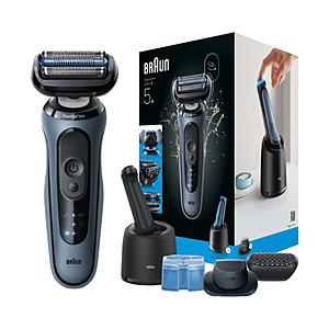 ブラウン 電気シェーバー シリーズ5+ アズールブルー 53-A72000cc ［3枚刃 /AC100V-240V］ | BRAUN