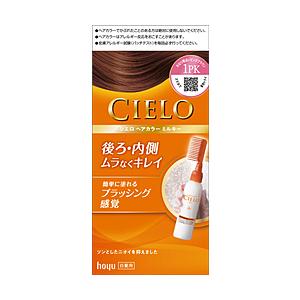 ホーユー シエロ ヘアカラーEXミルキー 1PK（かなり明るいピンクブラウン） 1剤50g+2剤75ml | hoyu