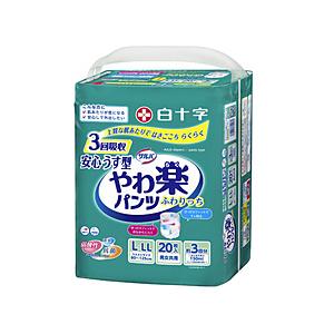 白十字 【サルバ】 Dパンツ やわらかスリムうす型 L-LLサイズ 3回吸収 20枚入〔大人用おむつ〕 [振込不可] | 