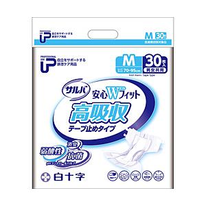 白十字 PUサルバ 安心Wフィット高吸収タイプ Mサイズ 30枚入 | 