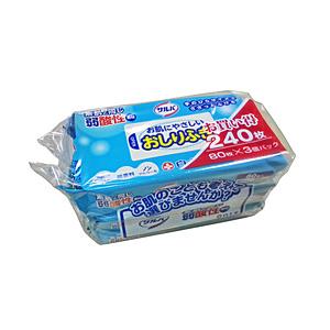 白十字 サルバお肌にやさしいおしりふき3個パック | 