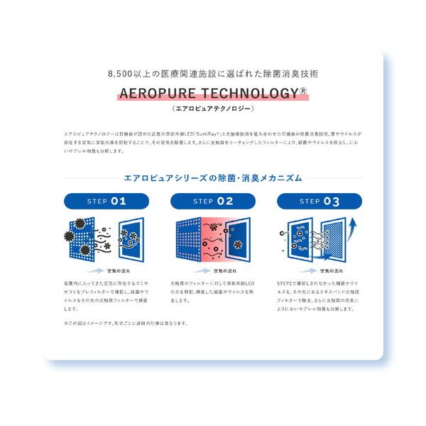 NIKKISO 空間除菌消臭装置 Aeropure（エアロピュア）series M ホワイト MN-JS1 ［適用畳数：20畳］ |  | 08