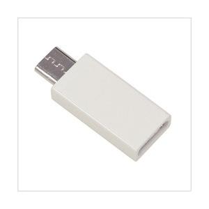 ラスタバナナ タブレット／スマートフォン対応［micro USB オス→メス USB-C］　変換アダプタ 充電・転送 RBHE281 ホワイト [振込不可] | ラスタバナナ