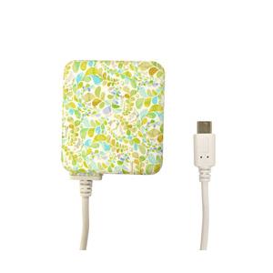 ラスタバナナ ［micro USB］ ケーブル一体型AC充電器 2.1A 1.6m R16ACM2A01ELR エメラルド・リエール 【852】 [振込不可] | ラスタバナナ