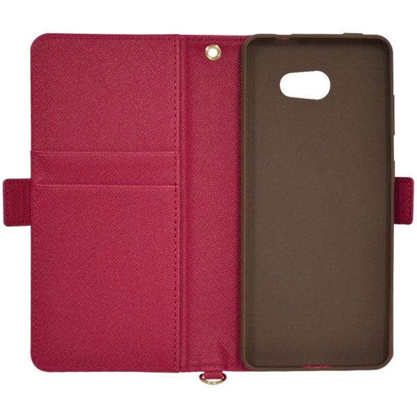 ラスタバナナ BASIO4 手帳型ケース+ハンドストラップ  マゼンタ 5374BSO4BO | ラスタバナナ | 03