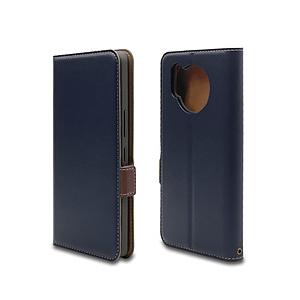 ラスタバナナ AQUOS R7(SH-52C) 薄型手帳ケース サイドマグネット  ネイビー×ブラウン 6998AQR7BO 【864】 | ラスタバナナ