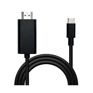 ラスタバナナ USB-C ⇔ HDMI ケーブル [映像 /2.5m /4K]  ブラック R25CACH02BK ［USB-C ⇔ HDMI /4K］ | ラスタバナナ