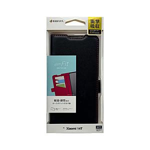 ラスタバナナ Xiaomi 14T 薄型手帳サイドマグネットケース 衝撃吸収 ブラック×レッド ラスタバナナ ブラック 8565XI14TBSMBKR | ラスタバナナ