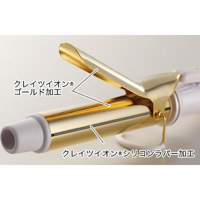 クレイツ ≪国内・海外兼用≫［AC100-240V］ クレイツイオン(R)アイロン エスペシャルカールII （26mm）　CICI-W26SRM ホワイト／ゴールド | CREATEs | 01
