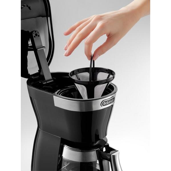 デロンギ ドリップコーヒーメーカー アクティブ シリーズ インテンスブラック ICM12011J-BK ［ミルなし］ | デロンギ | 02