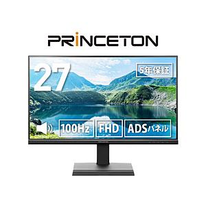PRINCETON(プリンストン) PCモニター  ブラック PTF-B271W-BK ［27型 /フルHD(1920×1080) /ワイド /100Hz］ | PRINCETON