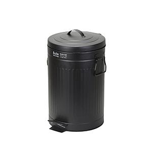 ベストコ BOITEリビングトラッシュカン 12L  ブラック NQ-0196 ［12L /ペダル式］ | 