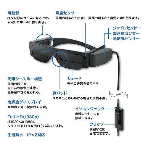 EPSON(エプソン) スマートグラス Android搭載コントローラー付モデルMOVERIO   BT-40S | エプソン | 05