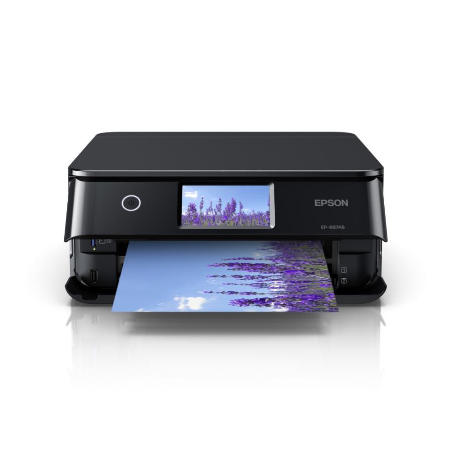 EPSON(エプソン) EP-887AB 6色インクジェット複合機 Colorio(カラリオ) ブラック ［カード／名刺〜A4］ 【864】 | エプソン | 06