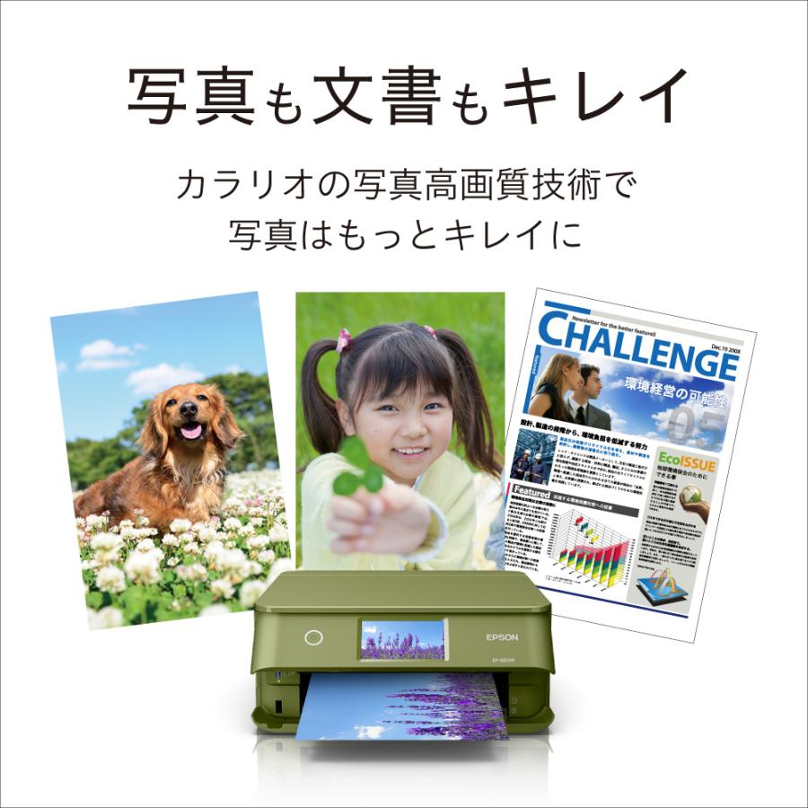 EPSON(エプソン) EP-887AP 6色インクジェット複合機 Colorio(カラリオ) ピスタチオグリーン ［カード／名刺〜A4］ | エプソン | 02