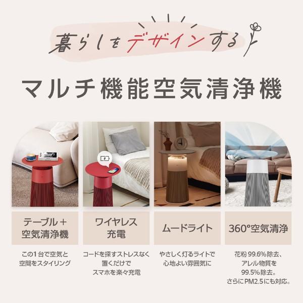 マルチ機能空気清浄機　LG PuriCare AeroFurniture　ラウンドピュアホワイト　AS207PWU0 LG ピュアホワイト AS207PWU0 ［適用畳数：12畳/PM2.5対応］ | LGエレクトロニクス | 02