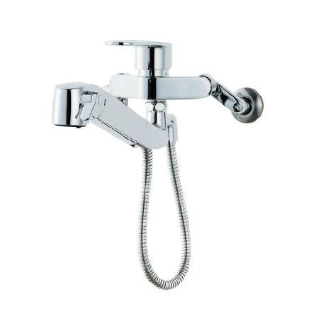 LIXIL 浄水器内蔵 ハンドシャワー付 壁付き2穴 シングルレバー混合水栓  寒冷地用 RJF-865YN ［壁付タイプ /寒冷地仕様］ | 