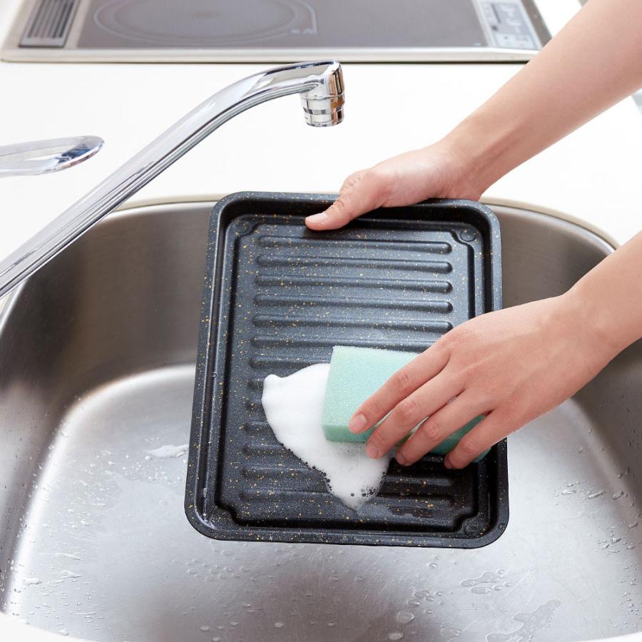 アイメディア グリルのお手入れ簡単焼魚トレー ワイド 1008947 [幅約28cm×奥行約20cm/IH対応] |  | 05