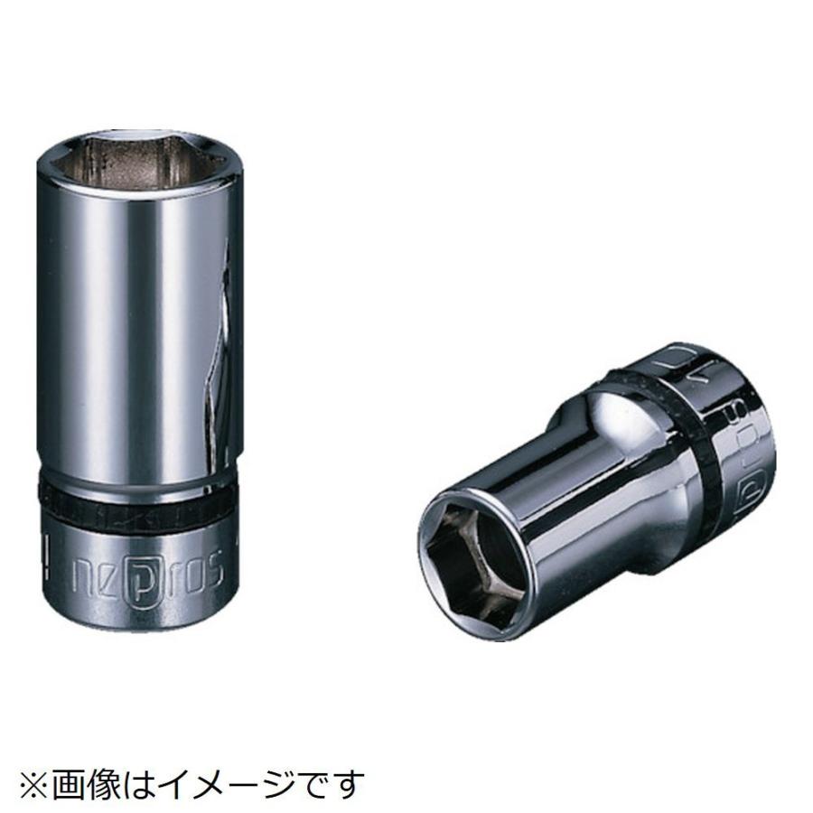 KTC ネプロス　９．５ｓｑ．セミディープソケット（六角）１６ｍｍ | 