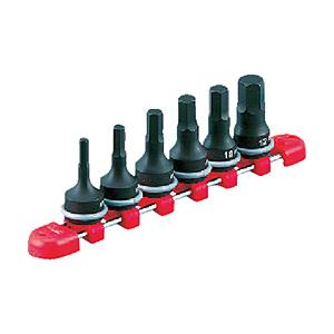 KTC 9．5sq．インパクトレンチ用ヘキサゴンレンチセット［6コ組］　TBTP306P | 