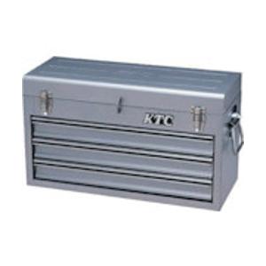 京都機械工具 チェスト（3段3引出し）メタリックシルバー SKX0213S | 