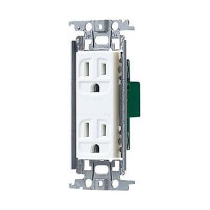 Panasonic(パナソニック) 埋込接地ダブルコンセント（金属枠付・ホワイト）WTF13123WK | Panasonic