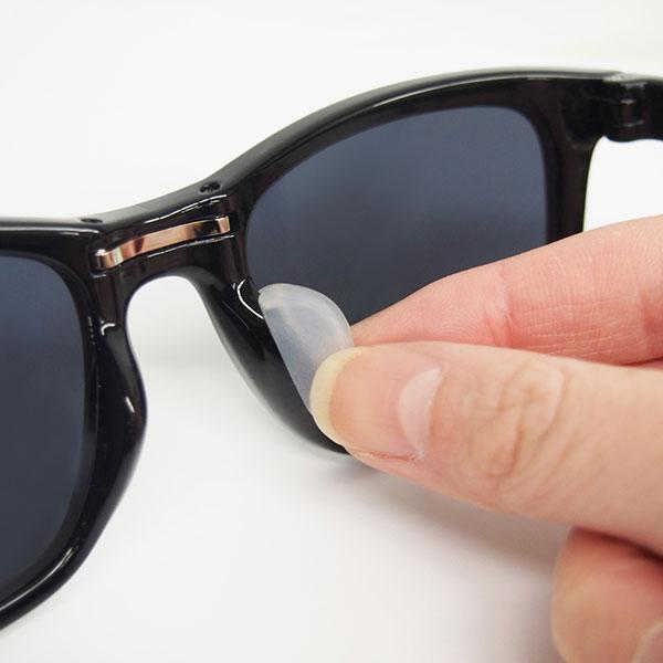 名古屋眼鏡 洗えるメガネの鼻あてキャップ SV-5813（クリア）1ペア入 |  | 07