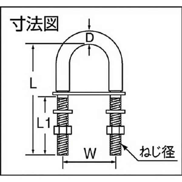 トラスコ中山 TUBA-7030 TRUSCO ステンレス UボルトA型 | TRUSCO中山 | 02