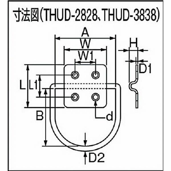 トラスコ中山 THUD-3618 TRUSCO ハンガーユニットD型 ステンレス製 L36XW18 | TRUSCO中山 | 02