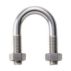 トラスコ中山 ＴＲＵＳＣＯ　ＳＧＰ用Ｕボルト　ＳＵＳ３０４　呼び径１５Ａ　ねじ径Ｍ８   TSGP-BTM8-15A-S                     6600 | TRUSCO中山