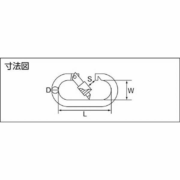 トラスコ中山 TKJR-2 TRUSCO ステンレス カラビナジュニア | TRUSCO中山 | 01