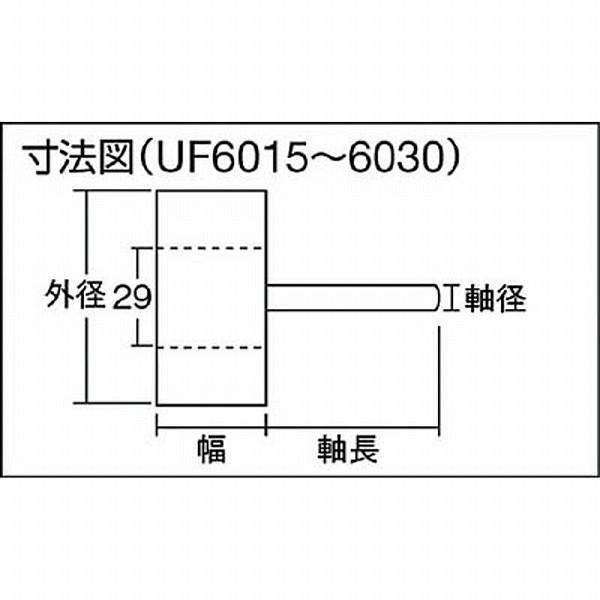 トラスコ中山 UF6015 TRUSCO フラップホイール 外径60X幅15X軸径6 5個入 60♯ | TRUSCO中山 | 02