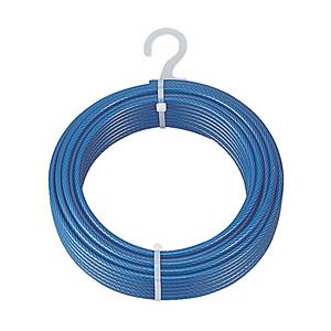 トラスコ中山 メッキ付ワイヤーロープ PVC被覆タイプ Φ4（6）mmX20m CWP4S20 | TRUSCO中山