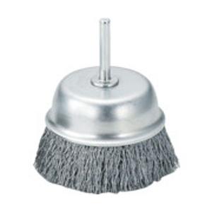 トラスコ中山 軸付カップブラシ φ75X軸6 鋼線 線径0．3 TB6642 | TRUSCO中山