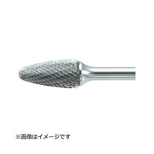 トラスコ中山 超硬バー 砲弾型 Φ12．7X刃長25X軸6 ロング シングル TB3C127SL150 | TRUSCO中山