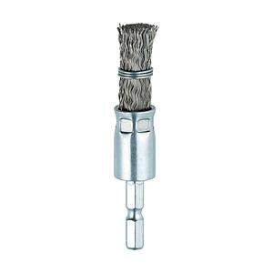 トラスコ中山 六角軸筒型ブラシΦ15X6．35 SUS 0．3 くくりタイプ TEB615SUS | TRUSCO中山
