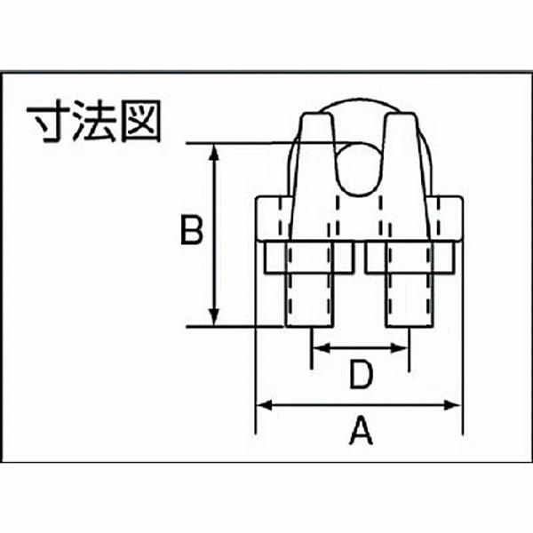 トラスコ中山 TWC-6 TRUSCO ワイヤークリップ ステンレス製 6mm用 | TRUSCO中山 | 01