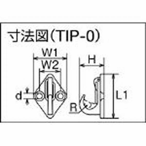 トラスコ中山 TIP-0 TRUSCO ウォールフック ステンレス製 #0 | TRUSCO中山 | 01