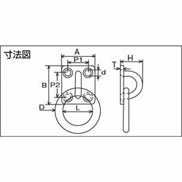 トラスコ中山 TMP-6 TRUSCO 丸カンプレート ステンレス製 6mm | TRUSCO中山 | 02