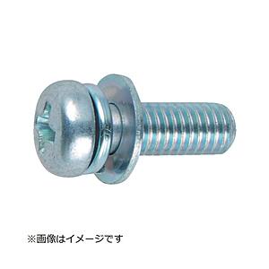 トラスコ中山 ナベ頭組込ネジ 三価白P−4 サイズM3X10 95本入 B7510310 | TRUSCO中山