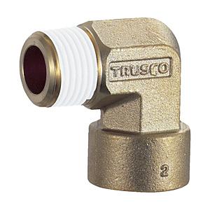 トラスコ中山 ねじ込み継手 エルボ R1／2−RC1／2 TN14L | TRUSCO中山