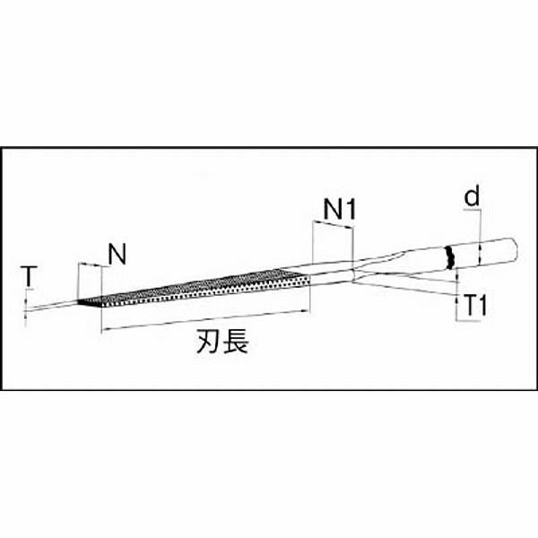 トラスコ中山 TDHM4-600 TRUSCO ダイヤモンドテーパーヤスリ W4.25XT0.55 #600 | TRUSCO中山 | 01
