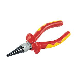 トラスコ中山 ＴＲＵＳＣＯ 絶縁ラウンドノーズプライヤー １６０ｍｍ ＴＺＳＲＰ−１６０ | TRUSCO中山