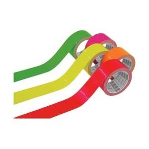 トラスコ中山 蛍光ラインテープ５０ｍｍｘ３３ｍ　ピンク