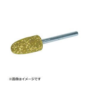 トラスコ中山 TRUSCO　ゴム軸付砥石　砲弾型　Φ6X幅16X軸3　220＃　10本入　KI2206HF | TRUSCO中山