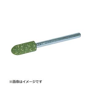 トラスコ中山 TRUSCO　ゴム軸付砥石　砲弾型　Φ8X幅20X軸3　120＃　10本入　MI1208HM | TRUSCO中山