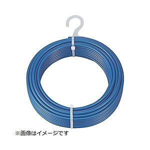 トラスコ中山 ＴＲＵＳＣＯ　メッキ付ワイヤーロープ　ＰＶＣ被覆タイプ　Φ９（１１）ｍｍＸ１０ｍ | TRUSCO中山